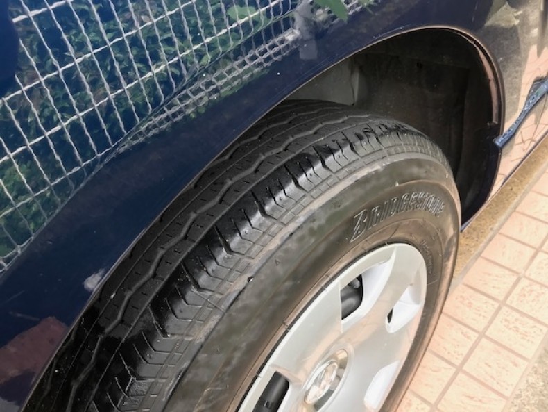 タイヤホイール後